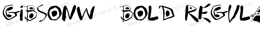 GibsonW04 Bold Regula字体转换